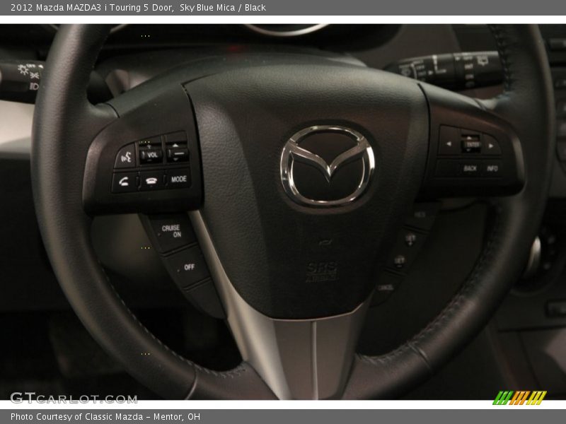 Sky Blue Mica / Black 2012 Mazda MAZDA3 i Touring 5 Door