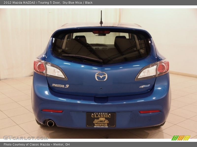 Sky Blue Mica / Black 2012 Mazda MAZDA3 i Touring 5 Door