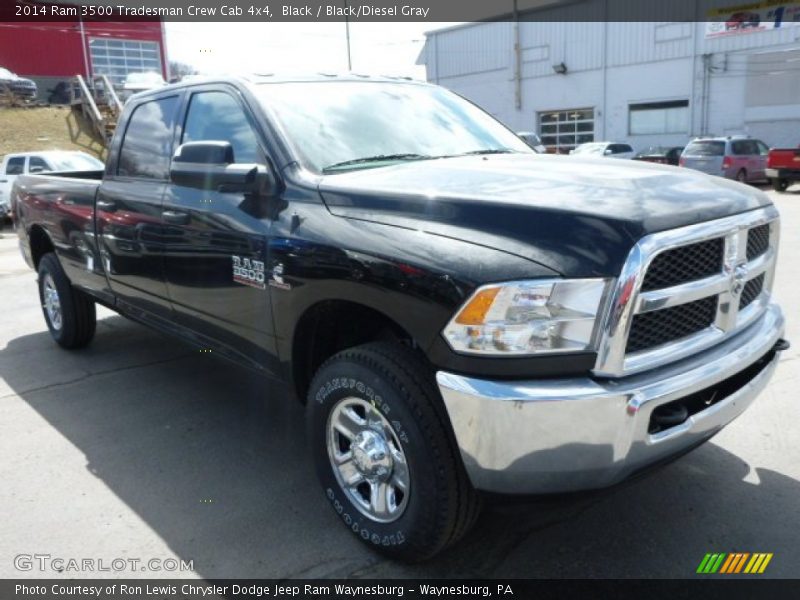 Black / Black/Diesel Gray 2014 Ram 3500 Tradesman Crew Cab 4x4