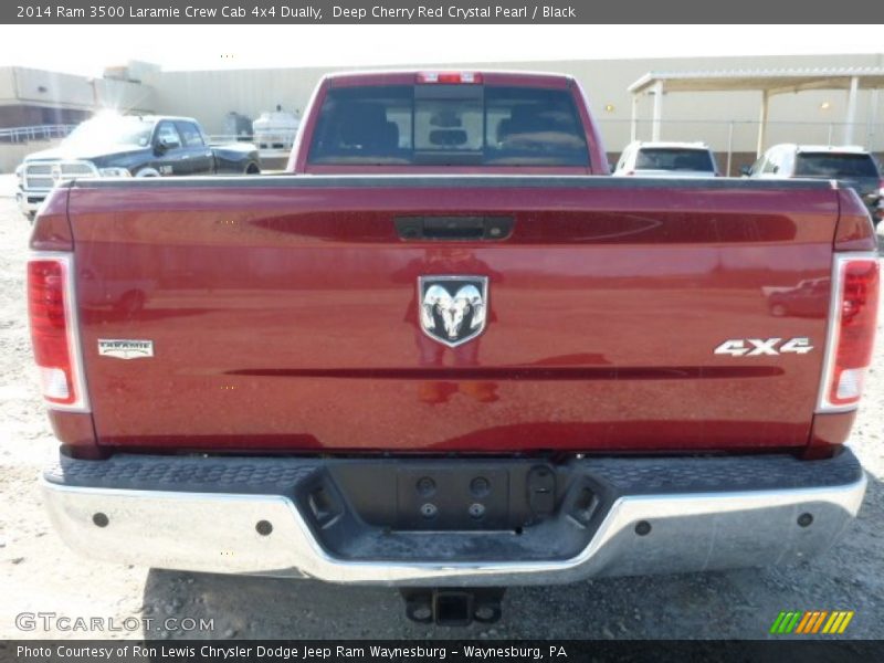 Deep Cherry Red Crystal Pearl / Black 2014 Ram 3500 Laramie Crew Cab 4x4 Dually