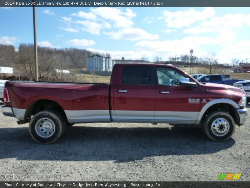 Deep Cherry Red Crystal Pearl / Black 2014 Ram 3500 Laramie Crew Cab 4x4 Dually