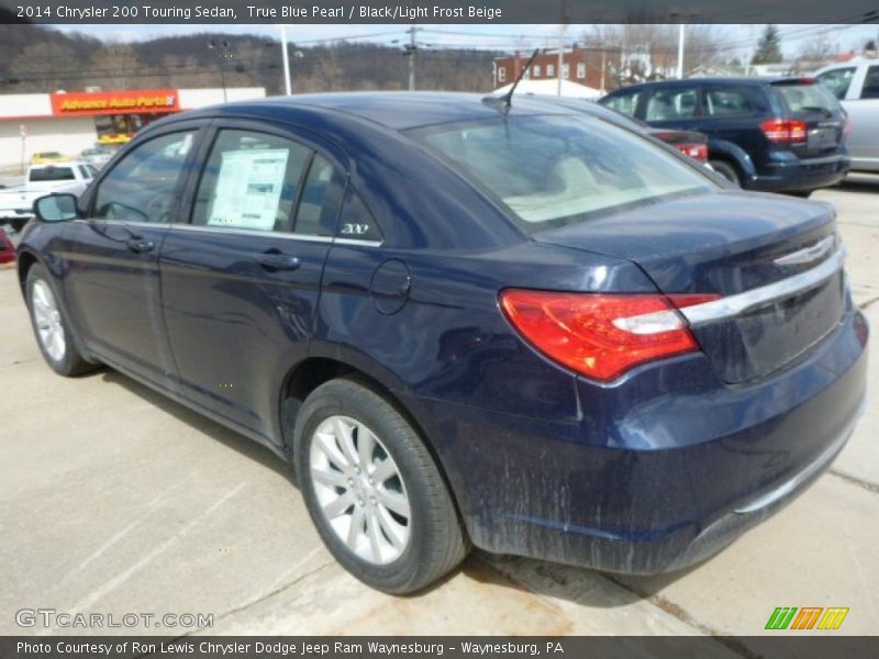 True Blue Pearl / Black/Light Frost Beige 2014 Chrysler 200 Touring Sedan