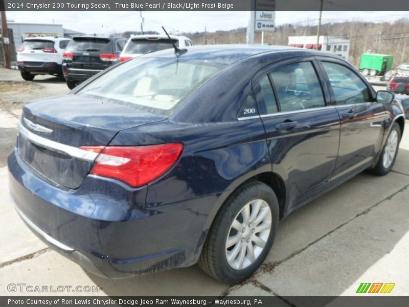 True Blue Pearl / Black/Light Frost Beige 2014 Chrysler 200 Touring Sedan