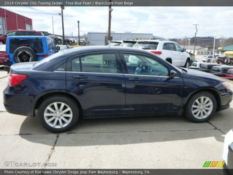 True Blue Pearl / Black/Light Frost Beige 2014 Chrysler 200 Touring Sedan