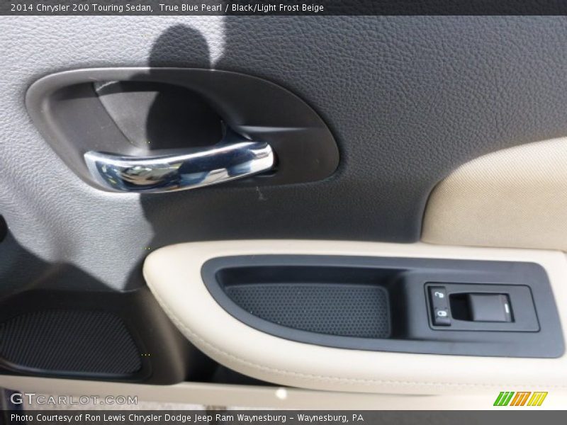 True Blue Pearl / Black/Light Frost Beige 2014 Chrysler 200 Touring Sedan