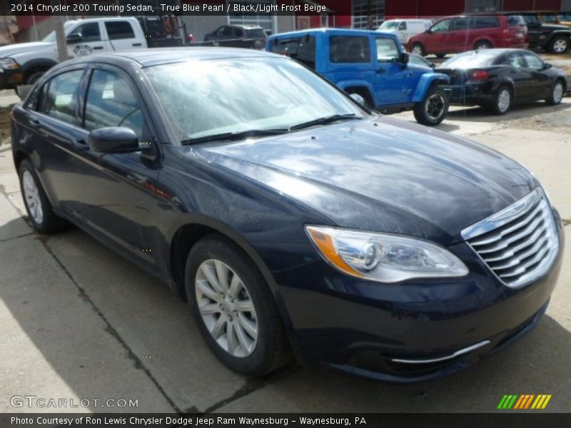 True Blue Pearl / Black/Light Frost Beige 2014 Chrysler 200 Touring Sedan