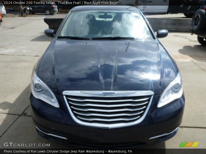 True Blue Pearl / Black/Light Frost Beige 2014 Chrysler 200 Touring Sedan