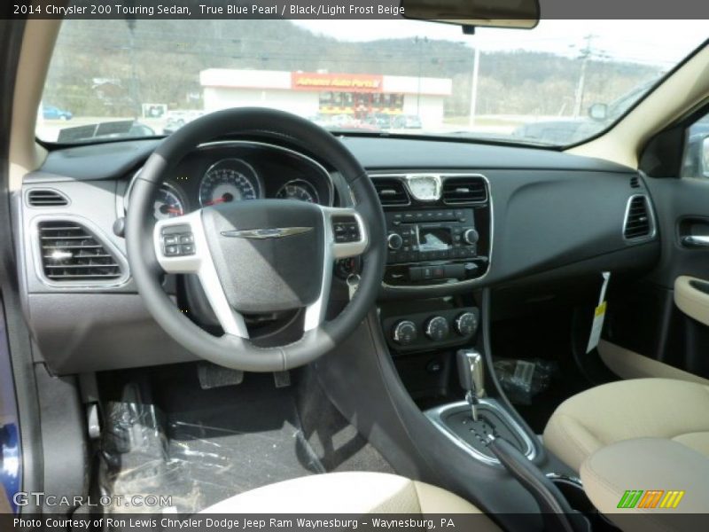 True Blue Pearl / Black/Light Frost Beige 2014 Chrysler 200 Touring Sedan