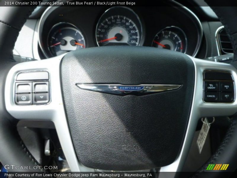 True Blue Pearl / Black/Light Frost Beige 2014 Chrysler 200 Touring Sedan