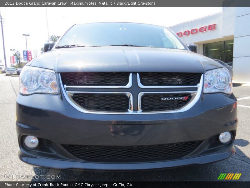 Maximum Steel Metallic / Black/Light Graystone 2013 Dodge Grand Caravan Crew