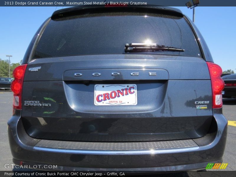 Maximum Steel Metallic / Black/Light Graystone 2013 Dodge Grand Caravan Crew