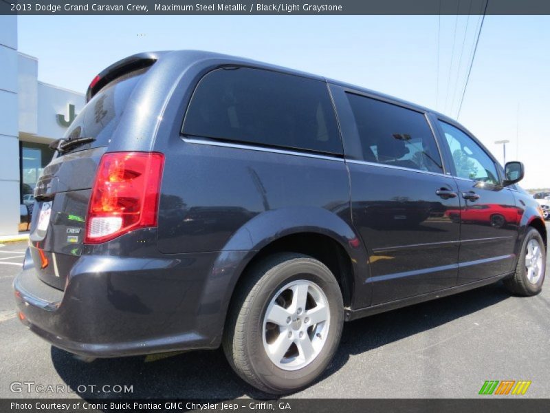 Maximum Steel Metallic / Black/Light Graystone 2013 Dodge Grand Caravan Crew