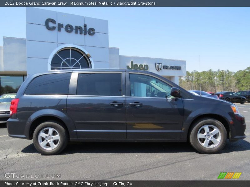 Maximum Steel Metallic / Black/Light Graystone 2013 Dodge Grand Caravan Crew