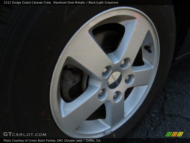 Maximum Steel Metallic / Black/Light Graystone 2013 Dodge Grand Caravan Crew