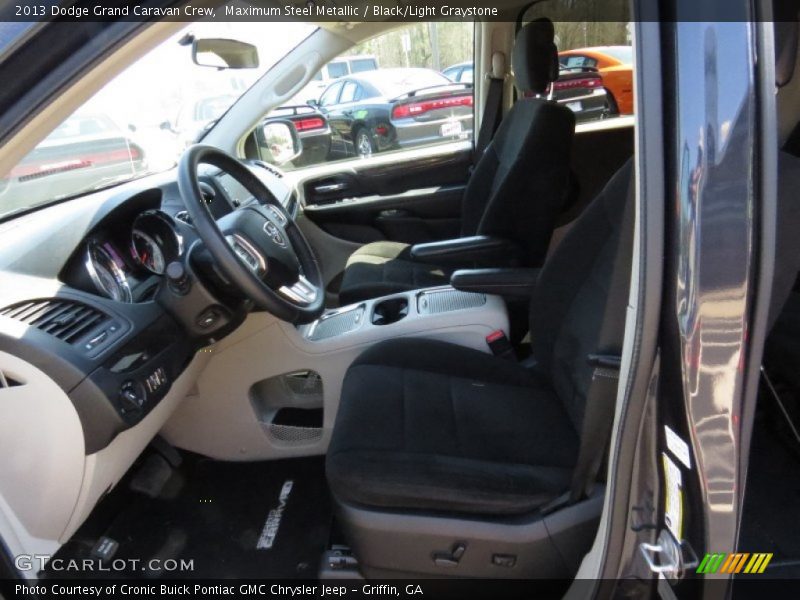 Maximum Steel Metallic / Black/Light Graystone 2013 Dodge Grand Caravan Crew