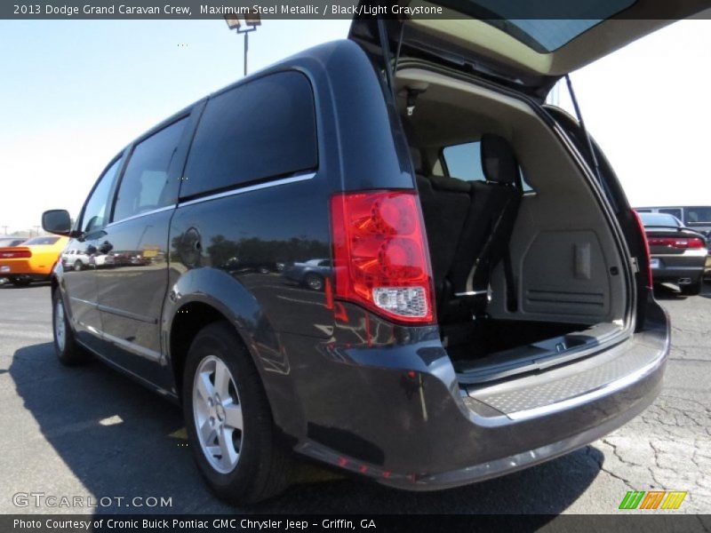 Maximum Steel Metallic / Black/Light Graystone 2013 Dodge Grand Caravan Crew