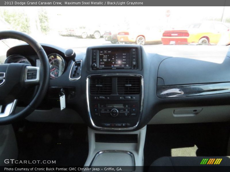 Maximum Steel Metallic / Black/Light Graystone 2013 Dodge Grand Caravan Crew