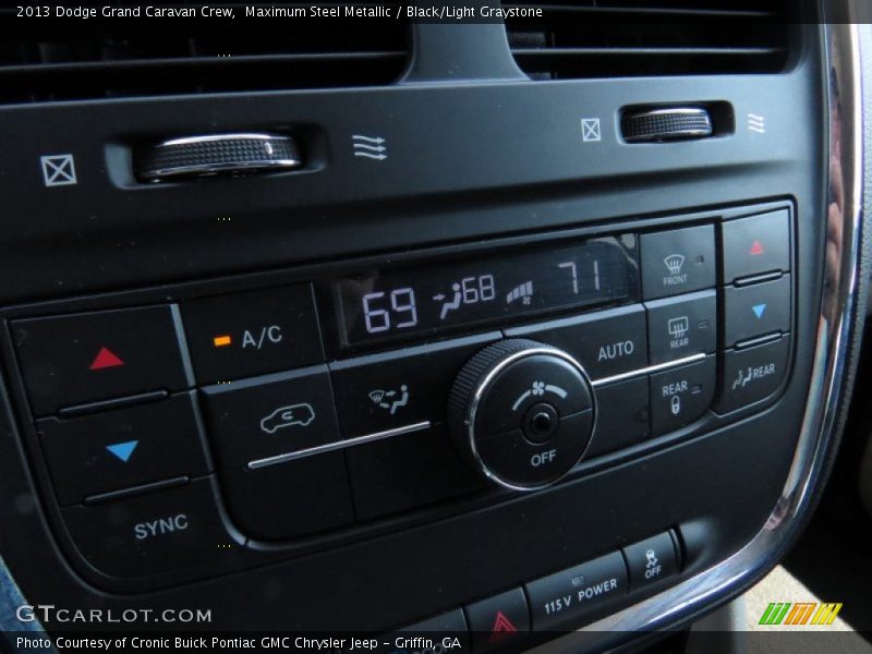 Maximum Steel Metallic / Black/Light Graystone 2013 Dodge Grand Caravan Crew