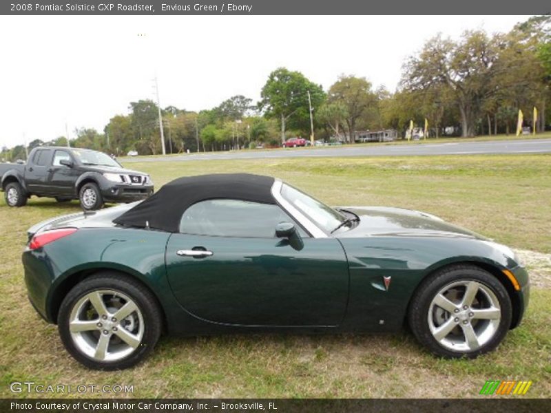 Envious Green / Ebony 2008 Pontiac Solstice GXP Roadster