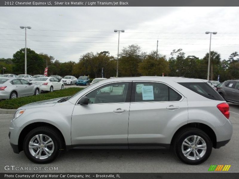 Silver Ice Metallic / Light Titanium/Jet Black 2012 Chevrolet Equinox LS