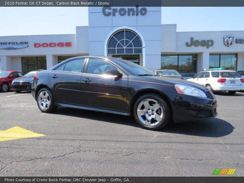 Carbon Black Metallic / Ebony 2010 Pontiac G6 GT Sedan