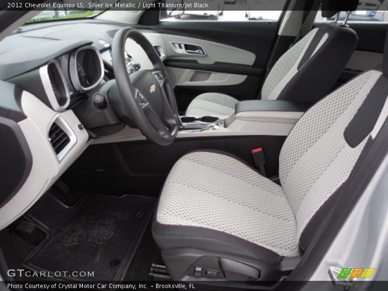 Silver Ice Metallic / Light Titanium/Jet Black 2012 Chevrolet Equinox LS