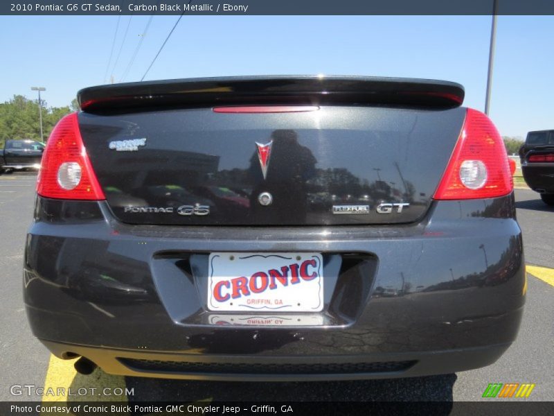 Carbon Black Metallic / Ebony 2010 Pontiac G6 GT Sedan