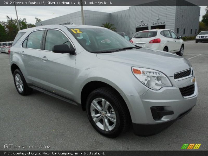 Silver Ice Metallic / Light Titanium/Jet Black 2012 Chevrolet Equinox LS