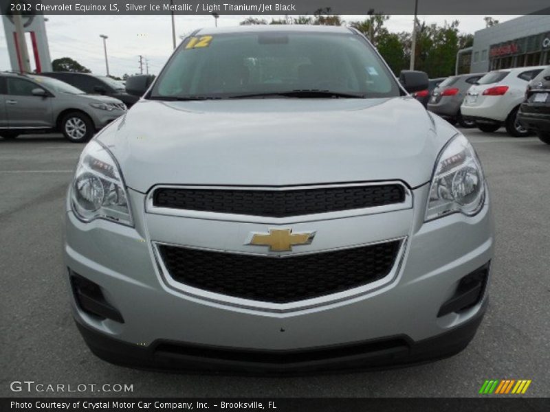 Silver Ice Metallic / Light Titanium/Jet Black 2012 Chevrolet Equinox LS