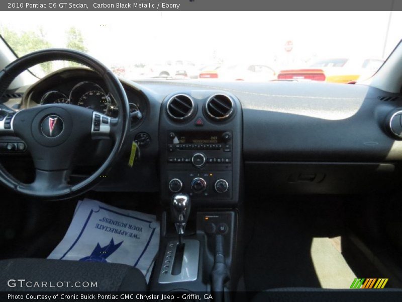 Carbon Black Metallic / Ebony 2010 Pontiac G6 GT Sedan
