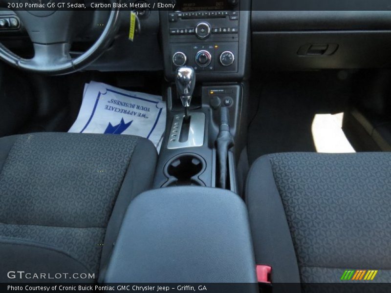 Carbon Black Metallic / Ebony 2010 Pontiac G6 GT Sedan