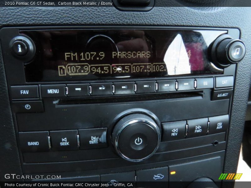 Carbon Black Metallic / Ebony 2010 Pontiac G6 GT Sedan
