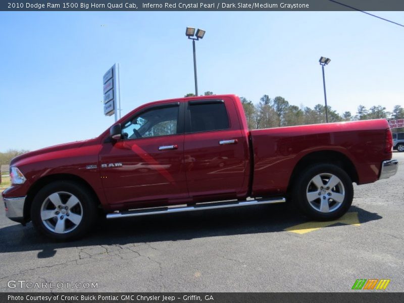 Inferno Red Crystal Pearl / Dark Slate/Medium Graystone 2010 Dodge Ram 1500 Big Horn Quad Cab