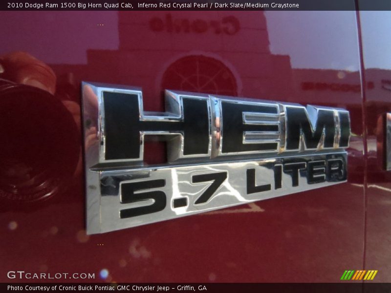 Inferno Red Crystal Pearl / Dark Slate/Medium Graystone 2010 Dodge Ram 1500 Big Horn Quad Cab