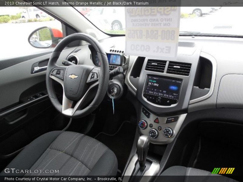 Inferno Orange Metallic / Jet Black/Dark Titanium 2013 Chevrolet Sonic LT Hatch