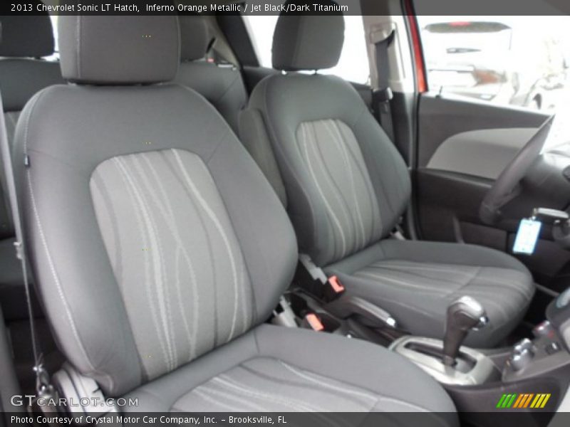 Inferno Orange Metallic / Jet Black/Dark Titanium 2013 Chevrolet Sonic LT Hatch