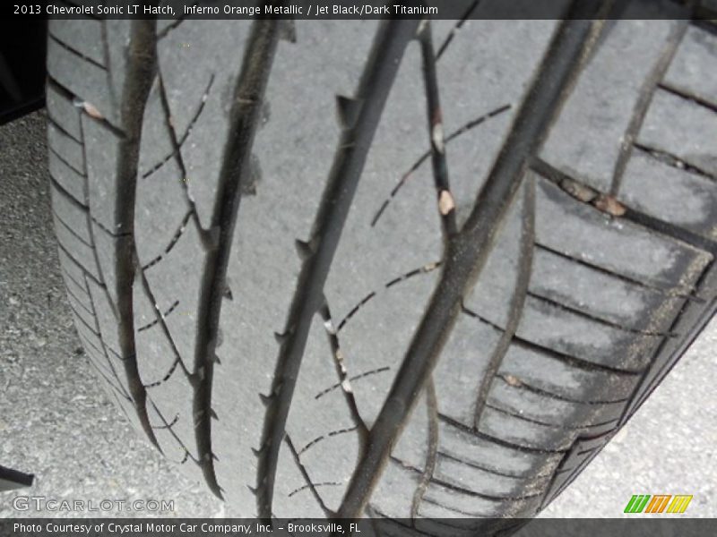 Inferno Orange Metallic / Jet Black/Dark Titanium 2013 Chevrolet Sonic LT Hatch