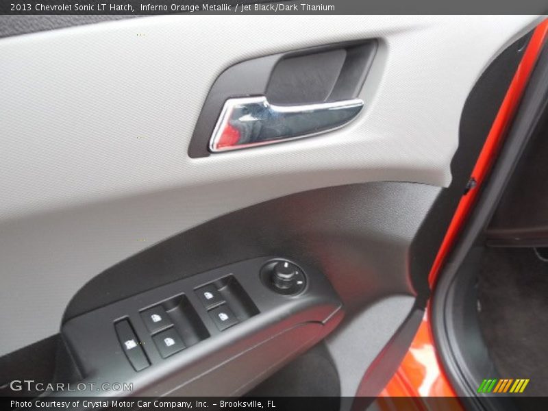 Inferno Orange Metallic / Jet Black/Dark Titanium 2013 Chevrolet Sonic LT Hatch