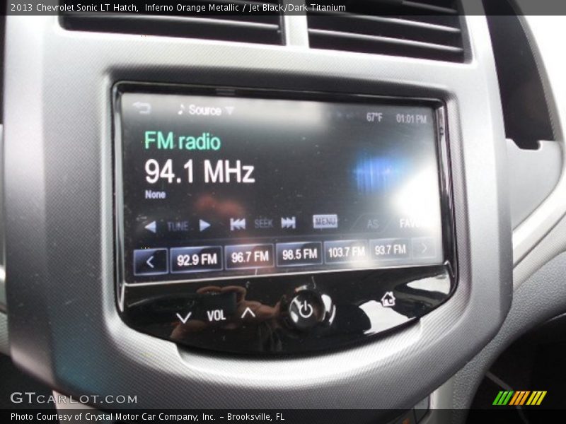 Inferno Orange Metallic / Jet Black/Dark Titanium 2013 Chevrolet Sonic LT Hatch