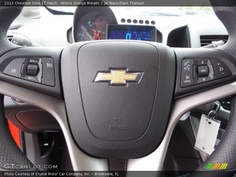 Inferno Orange Metallic / Jet Black/Dark Titanium 2013 Chevrolet Sonic LT Hatch