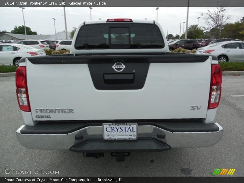 Glacier White / Beige 2014 Nissan Frontier SV Crew Cab