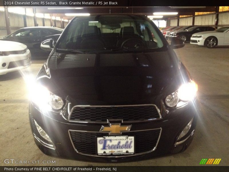 Black Granite Metallic / RS Jet Black 2014 Chevrolet Sonic RS Sedan