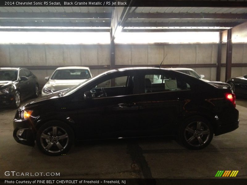 Black Granite Metallic / RS Jet Black 2014 Chevrolet Sonic RS Sedan