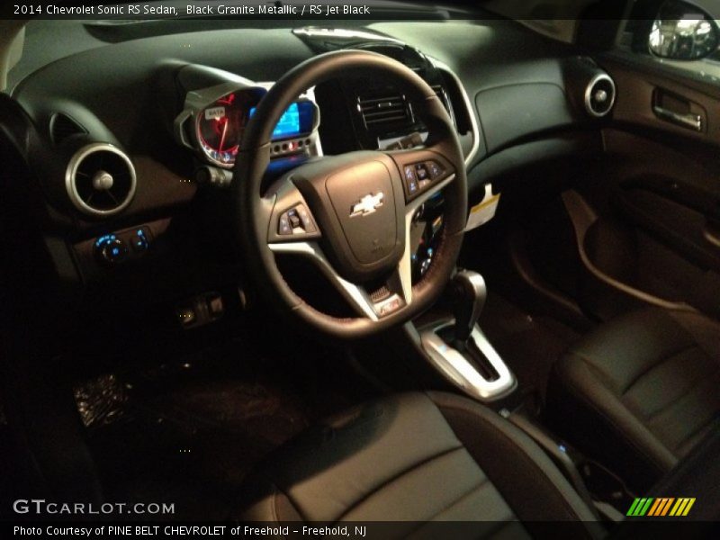 Black Granite Metallic / RS Jet Black 2014 Chevrolet Sonic RS Sedan
