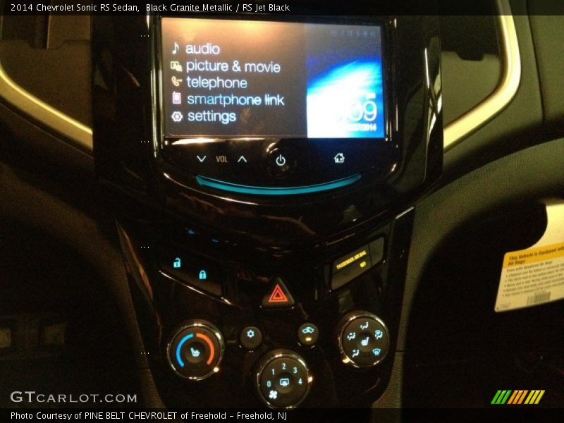 Black Granite Metallic / RS Jet Black 2014 Chevrolet Sonic RS Sedan