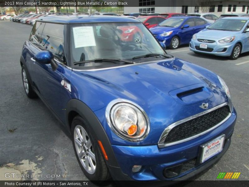 Lightning Blue Metallic / Carbon Black 2013 Mini Cooper S Hardtop