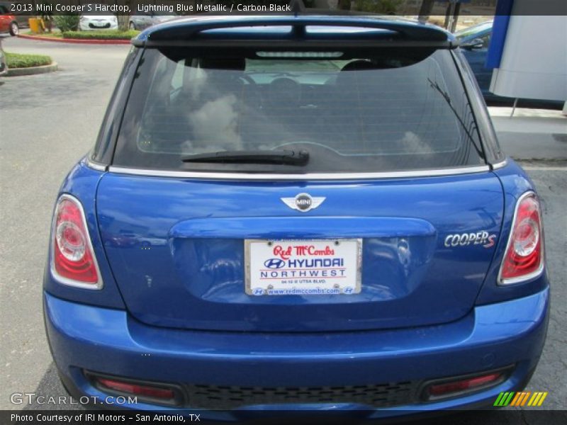 Lightning Blue Metallic / Carbon Black 2013 Mini Cooper S Hardtop