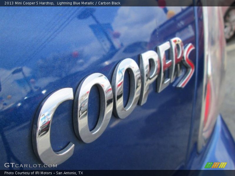 Lightning Blue Metallic / Carbon Black 2013 Mini Cooper S Hardtop