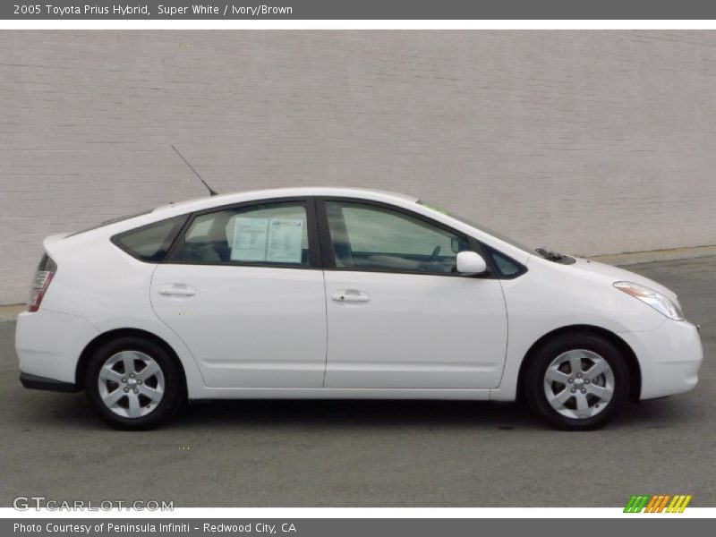 Super White / Ivory/Brown 2005 Toyota Prius Hybrid