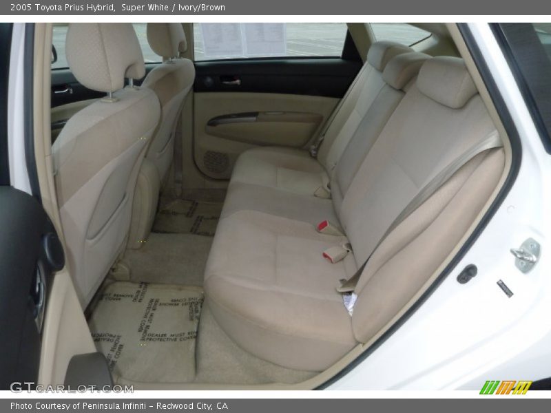 Super White / Ivory/Brown 2005 Toyota Prius Hybrid